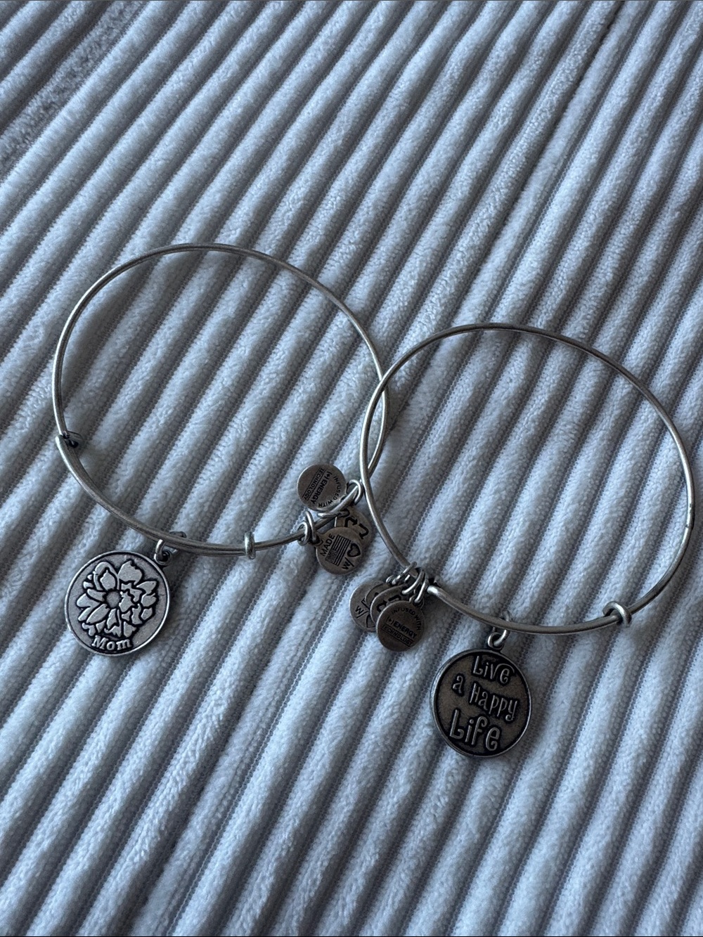 Two Alex and Ani Bracelets